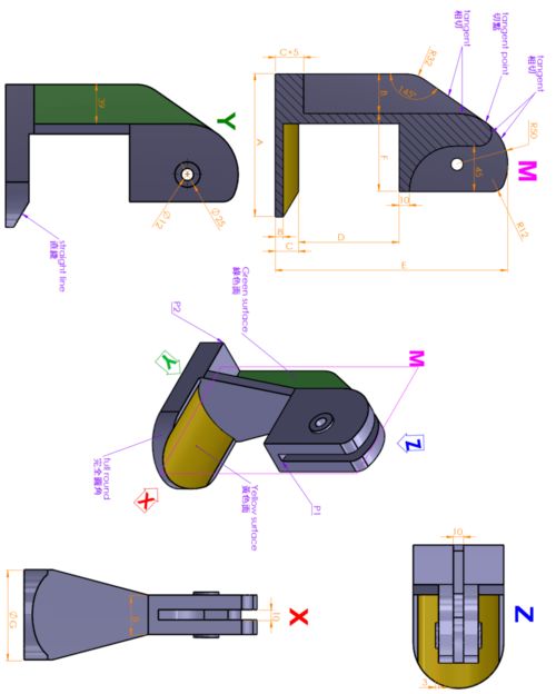 SolidWorks实体建模 看清草图关系后，就简单多了——教学用模型解析